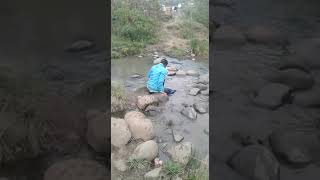 drunk guy trying to cross the river | watch what happens next