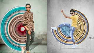 Circular pixel stretch effects || PicsArt and Lightroom cc Editing tutorial ||Instagram viral photo
