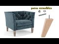 DIY -  cómo hacer patas de madera extraíbles para sillones o muebles