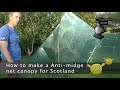 Bikepacking how i made a midge net canopy for my tent