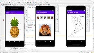 Android Java - Development of Learning App to recognize animals, fruits & alphabets - image & music