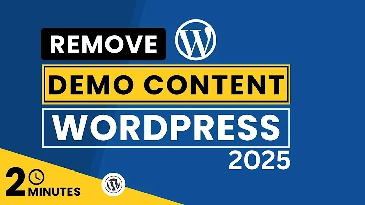 How To Remove Demo Content From WordPress Theme 2025 | Delete Demo Content In WordPress