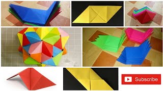 Origami Modular Sonobe | DIY origami Sonobe unit