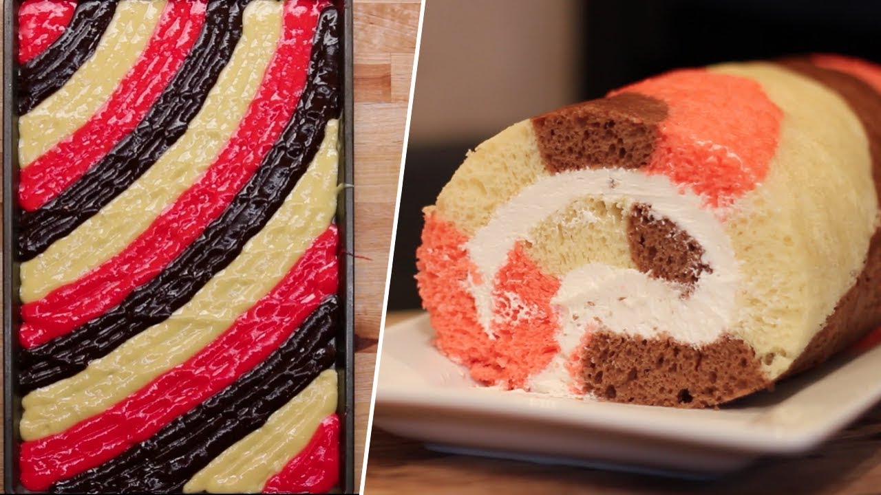 Neapolitan Swiss Roll Review- Buzzfeed Test #132