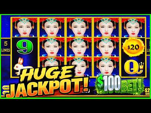 OMG WE FINALLY DID IT $100 BET! HUGE JACKPOT Autumn Moon Dragon Link Slot
