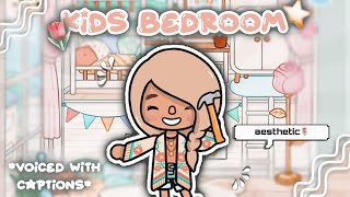 Cute *KIDS*  bedroom in the Beak street building! || *WITH VOICE* || Floral Gaming 🌷 #tocaboca