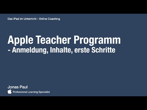 Apple Teacher Programm - Anmeldung, Inhalte, erste Schritte