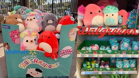 FUZZY CONNOR SQUAD & Sydney the mushroom at Walmart! #Squishmallows