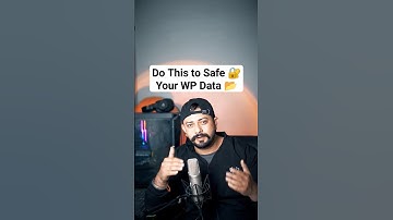 How to secure all your wp data in a few steps #backup #restore #wordpress