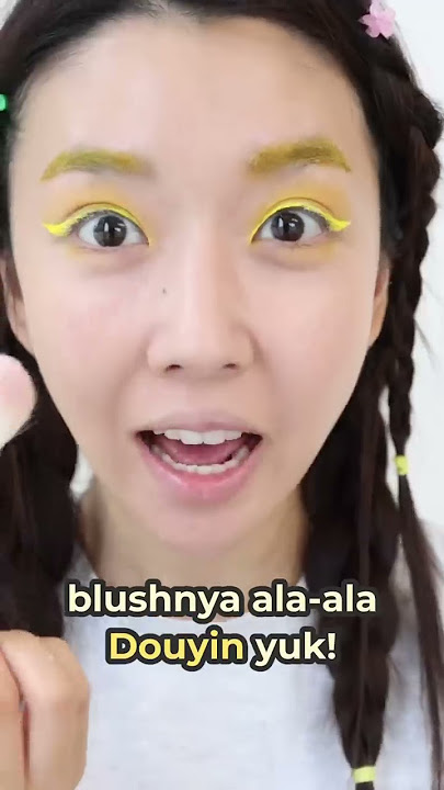 TRY THE CHALLENGE OF ONE YELLOW COLOR MAKEUP ON YOUR FACE?