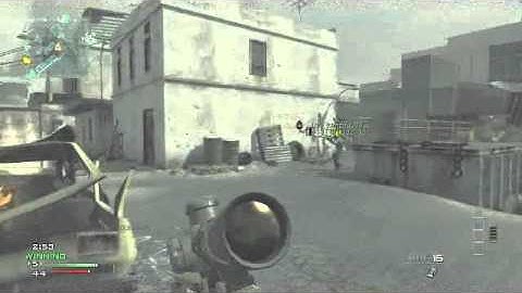 mw3 longest throwing knife ever!!