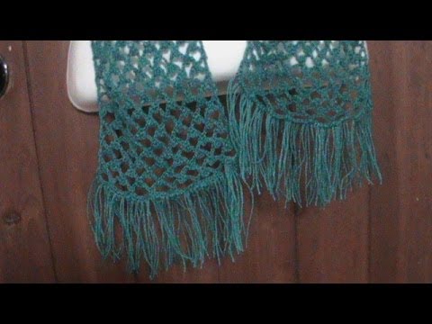 Como tejer una bufanda calada a crochet.
