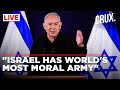 Netanyahu Press Briefing | Israel PM Defends Military Action In Gaza As Thousands March In Protest