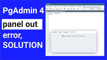 PgAdmin Panel results is out side | how fix panel out side pgadmin