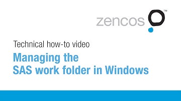 Managing the SAS work folder in Windows