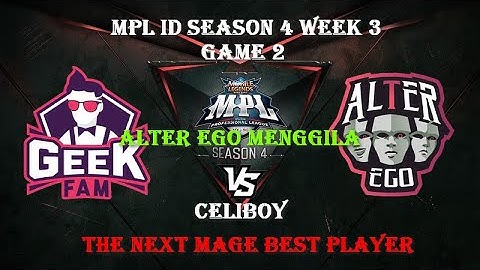 Geek Fam ID Vs ALter Ego Esports Game 2 | MPL Season 4  Week 3 Day 2