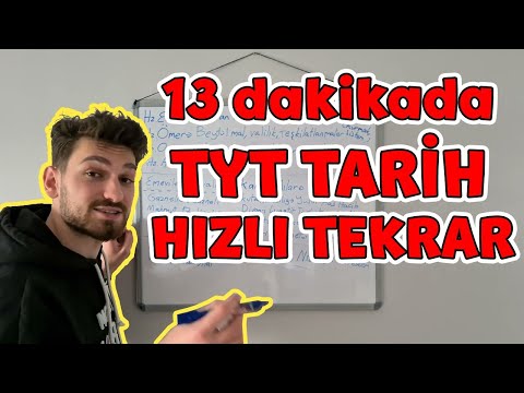 TYT TARİH 13 DAKİKADA HALLOLACAK | Önemli Konulardan Kilit Bilgiler | #tyt