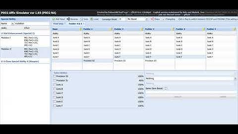 How to use PSO2 NA Augment Simulator