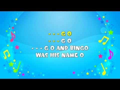 B I N G O | Sing A Long | Bingo | Clapping Song | Nursery Rhyme | KiddieOK