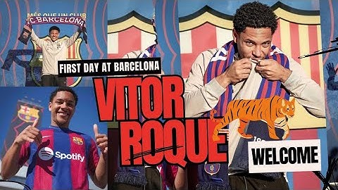 YES✅ Vitor Roque Unveiling to Barcelona fans 🔥 First Day At Barca.