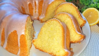 The best recipe for a moist lemon cake with icing🍋Easter cake. Easter cake