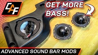 Jeep Soundbar Sound Upgrades  add MORE bass!  CarAudioFabrication