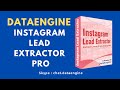 Instagram Lead Extractor Pro 2023 | Instagram Data Lead | DataEngine