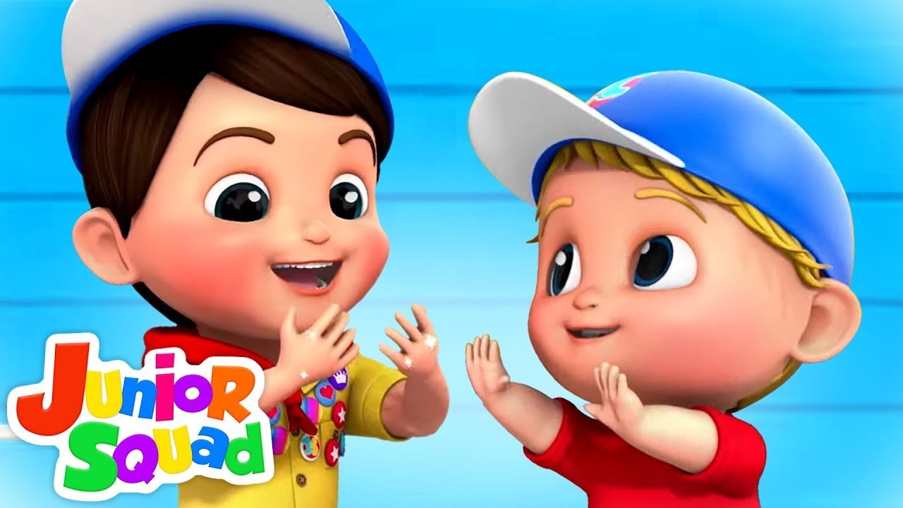 Wash Your Hands Song | Good Manners Song | Nursery Rhymes and Kids Songs with Junior Squad