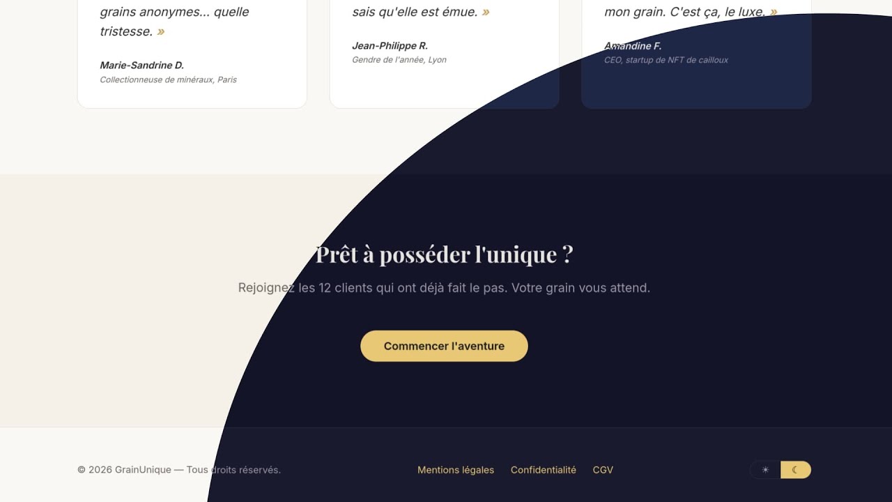 Animer le changement de thème sur son site