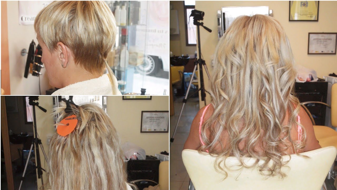 100 gramos de extensiones en cabello corto