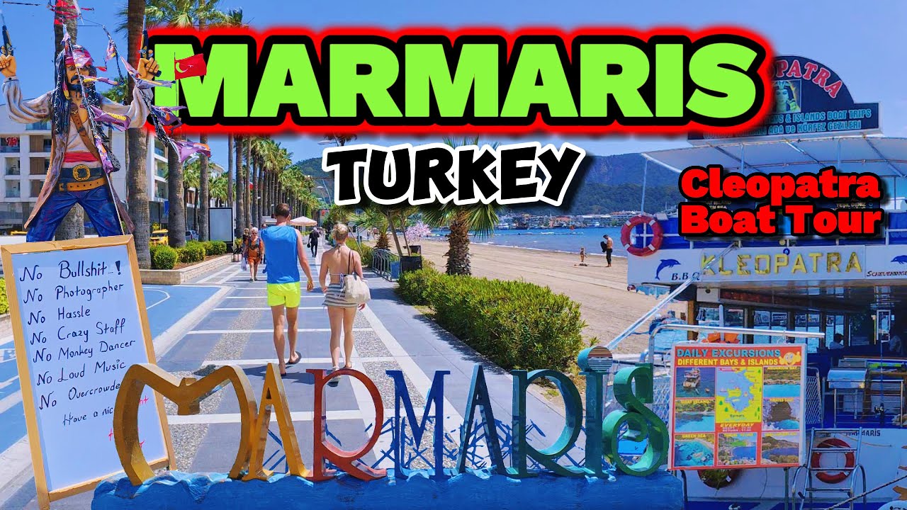Marmaris Boat Excursion Tour We film inside Cleopatra & Walk The Promenade 2025 Türkiye Turkey