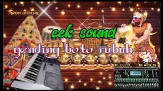 cek sound boto rubuh Gending populer full bass glerr paling mantap