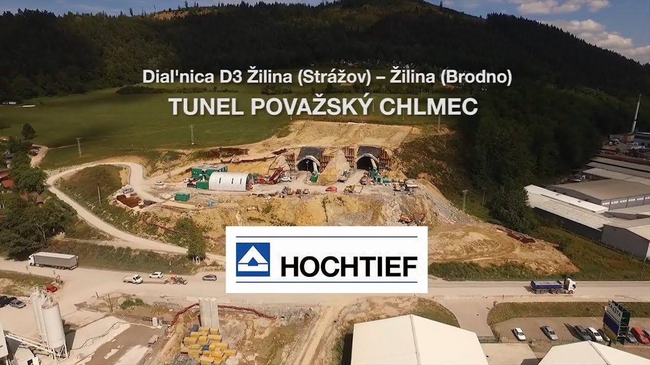 Stavba tunelu Považský Chlmec, D3, Žilina