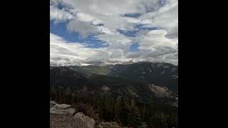 Rocky Mountain National Park cloud timelapse over the Mummy Range #shorts #colorado  #rockymountain