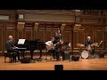 Jazz Trio, Eden Macadam-Somer and Lautauro Mantilla, and Robert Beaser