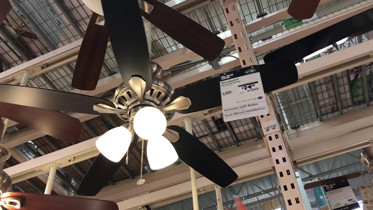 Ceiling Fans At Home Depot 4 7 2018 Youtube