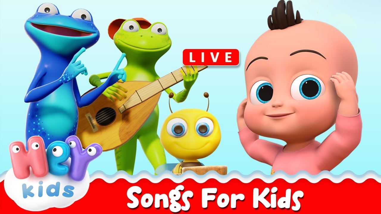  Kids Songs & Nursery Rhymes 🔴 Cartoons for Kids |  LIVE STREAM by HeyKids