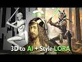 Blender + AI: Artist Style Transfer to 3D Scenes in ComfyUI (Full Tutorial)