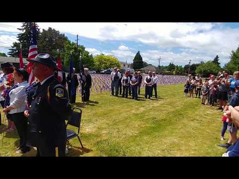 American Legion memorial day at McMinnville Christian academy May 28, 2018