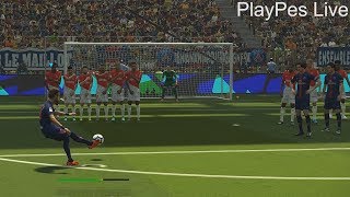 Pes 2018 - Neymar Jr Amazing Free Kick Goal - Psg Vs As Monaco - Pc Gameplay 1080P Hd