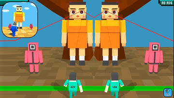 456 Pixel Squid Game - Gameplay Walkthrough Part 1 All Levels iOS Android Gameplay