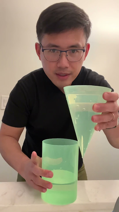Volume of a cone, proof by water!