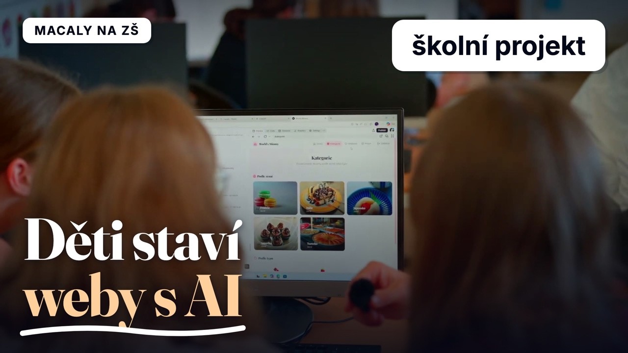Děti na základce staví s AI vlastní weby. Koukejte, co zvládly