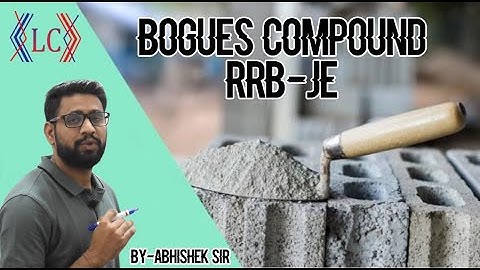 Bogues compound By Abhishek Thakur Sir | Civil Engg. | Locus Classes | #RRB #JE | #SSC #JE