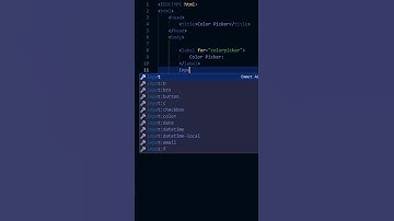 Color Picker in HTML only #shorts