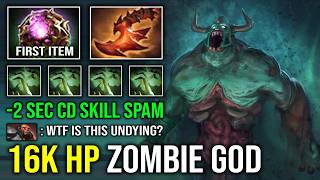 WTF 2 Sec CD Skill Spam 16K HP Raid Boss Zombie Apocalypse 1v5 Run At Them Undying Dota 2 screenshot 2