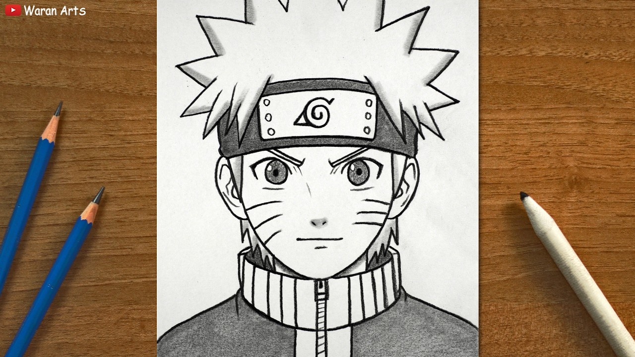 How to Draw Naruto Uzumaki Step by Step || Beginners Anime Drawing Easy Tutorial