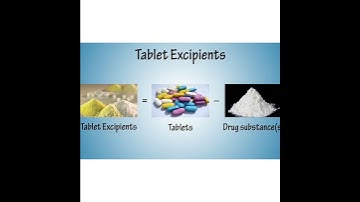 The Pharmaceutical excipients