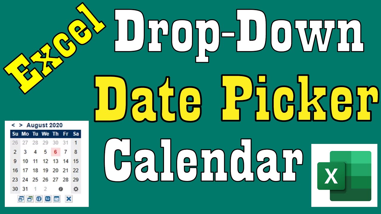 excel date picker in cell 64 bit