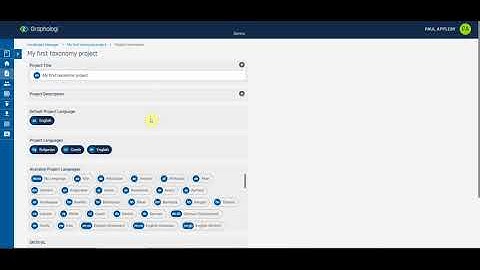 Add additional languages to a taxonomy project